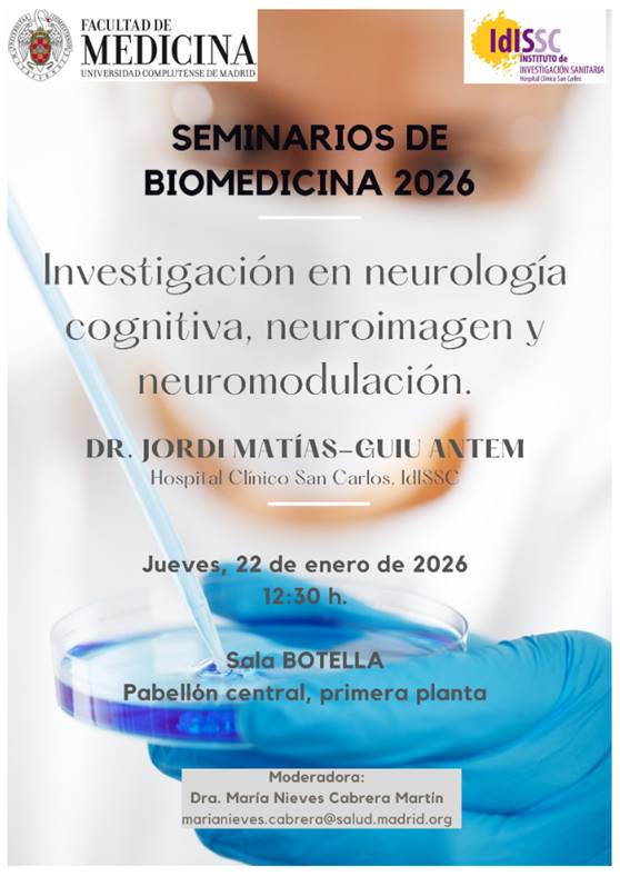 Jueves 22 de enero: seminario de Biomedicina 2026 